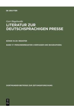 Personenregister (Verfasser und Biographien )