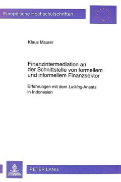Finanzintermediation an der Schnittstelle von formellem und informellem Finanzsektor