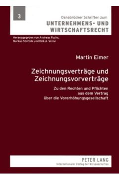 Zeichnungsverträge und Zeichnungsvorverträge