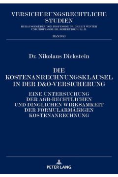 Die Kostenanrechnungsklausel in der D&O-Versicherung