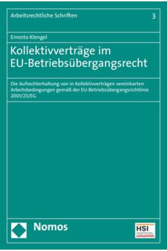Kollektivverträge im EU-Betriebsübergangsrecht